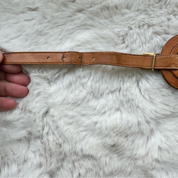 Authentic Louis Vuitton Vachetta Leather Luggage Name Tag - Picture 4 of 6